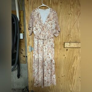 Floral V-Neck Maxi Dress